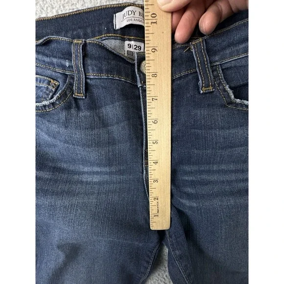 Judy Blue Jeans Womens 9/29 Dark Blue Denim Handsand Ultra Soft Rayon USA - Picture 8 of 11